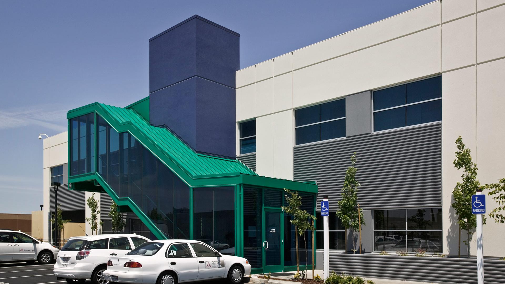Muir Core Lab geometric stair detail