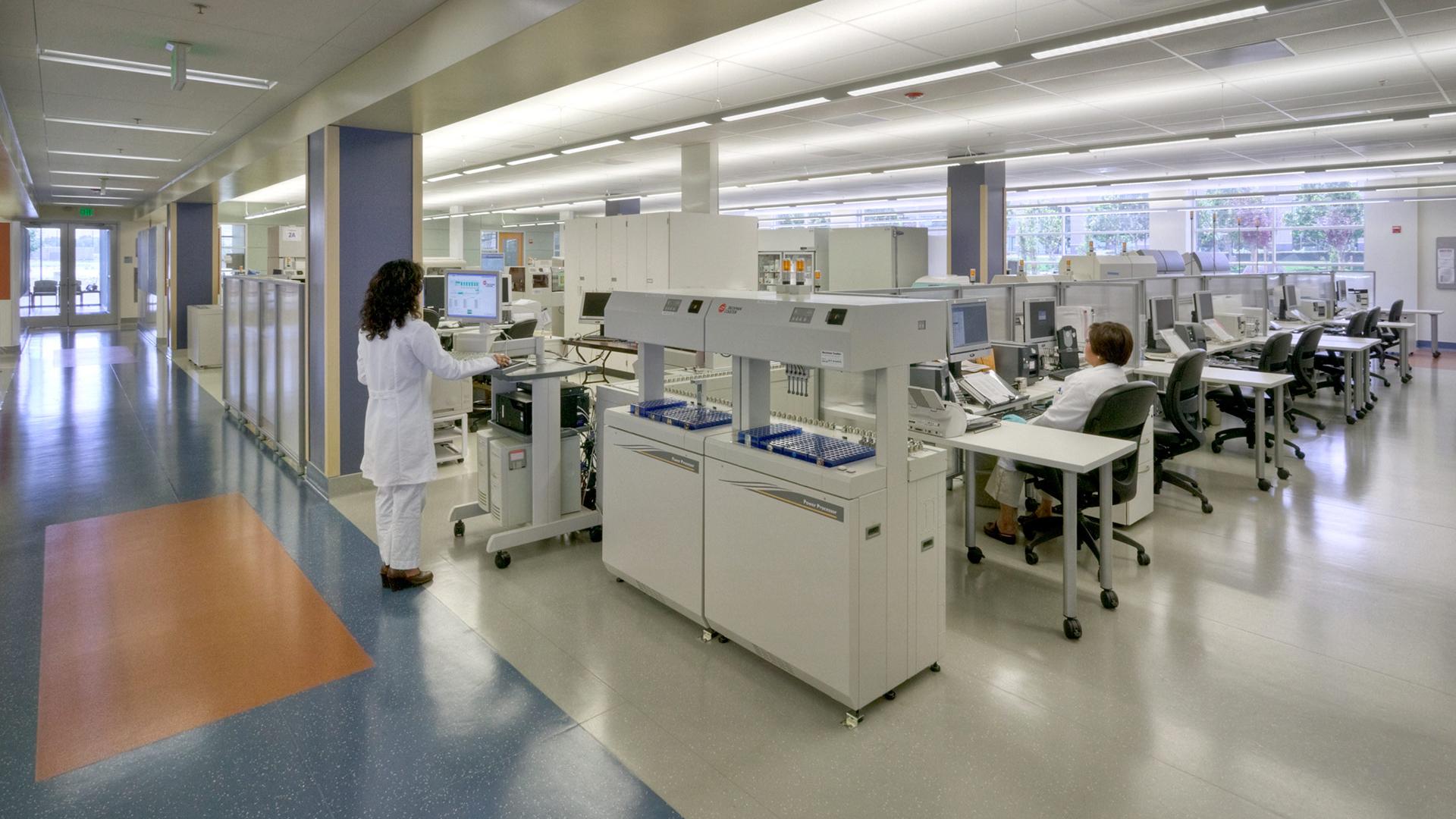 Lab with access to natural light