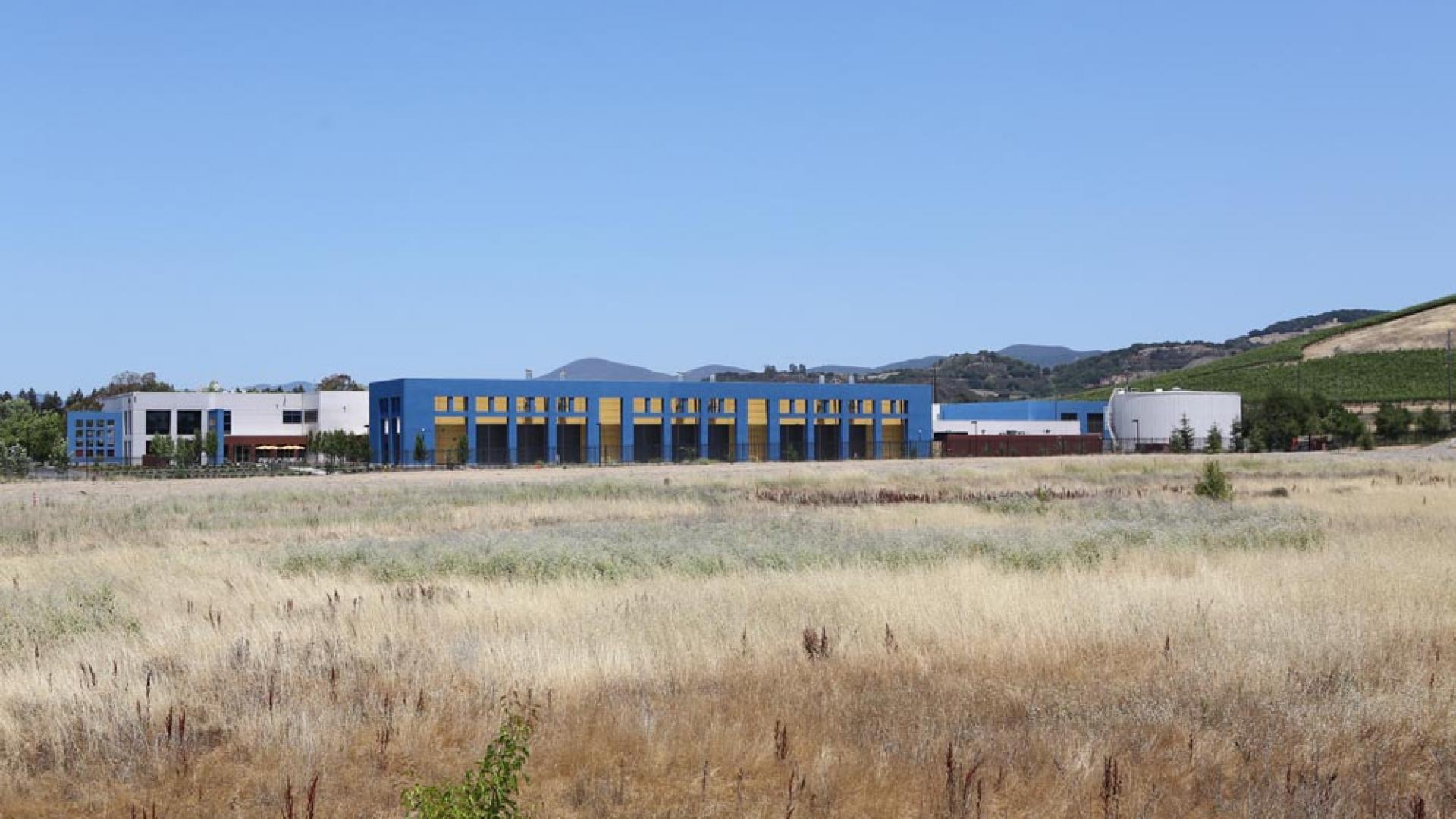Data Center nestled in the napa landscape