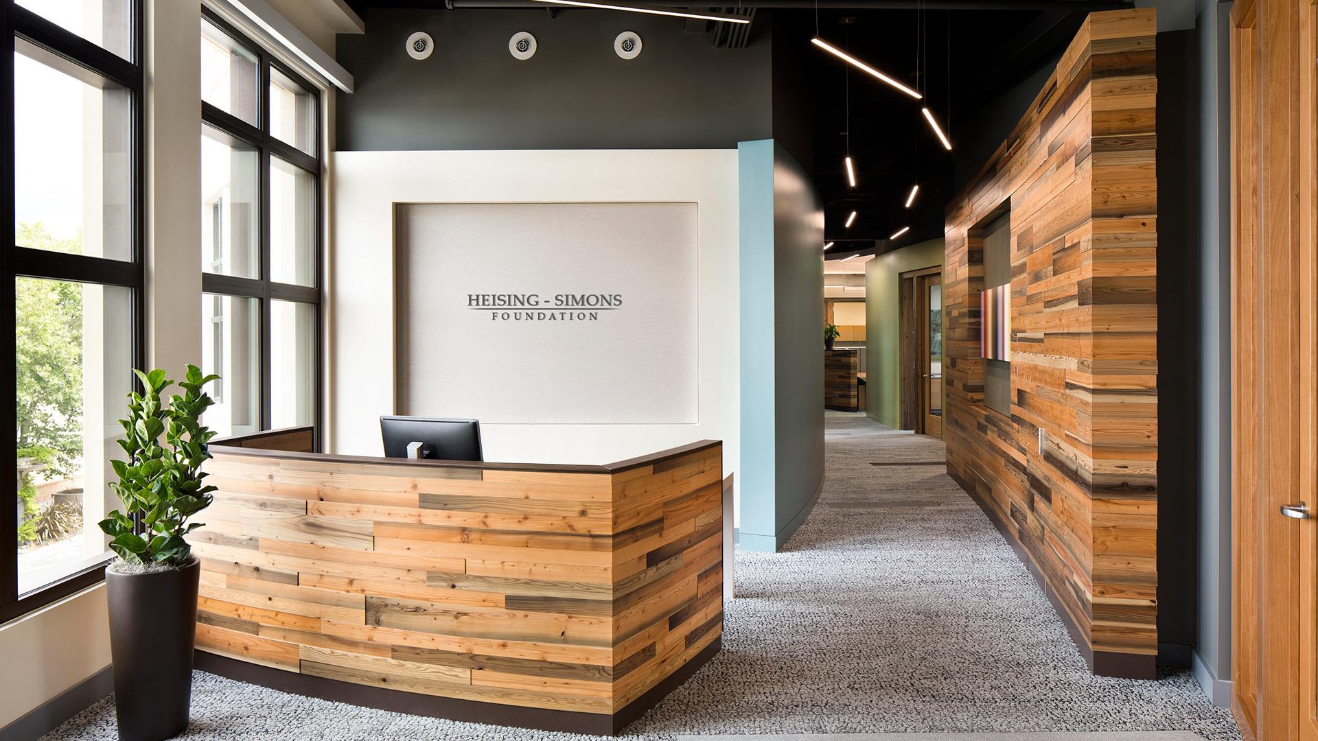 New entry lobby takes advantage of raw, natural materials