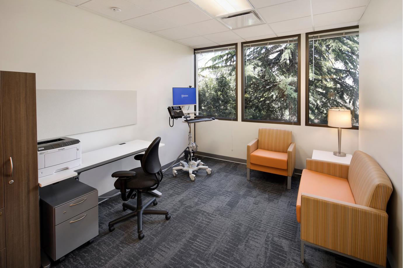 Provider offices with attention to acoustics for patient privacy
