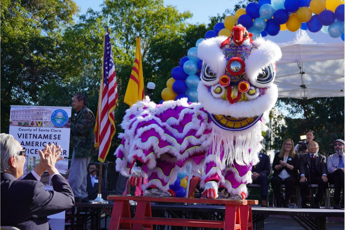 The groundbreaking ceremony featured speeches from political leaders, community members, Lion dancing and other performances.